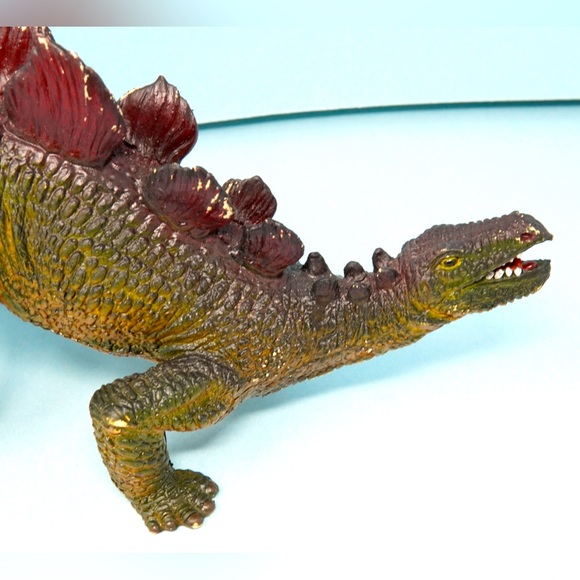 Vintage 1980’s Dinosaur Stegosaurus RARE Toys Jumbo Large Plastic Figure Dino - Picture 8 of 14